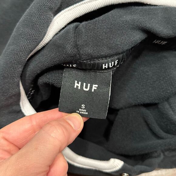 HUF Black Pullover Hoodie Men’s Women’s Unisex Small - Picture 8 of 10